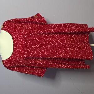 BloomChic Red and White Polka Dot Blouse